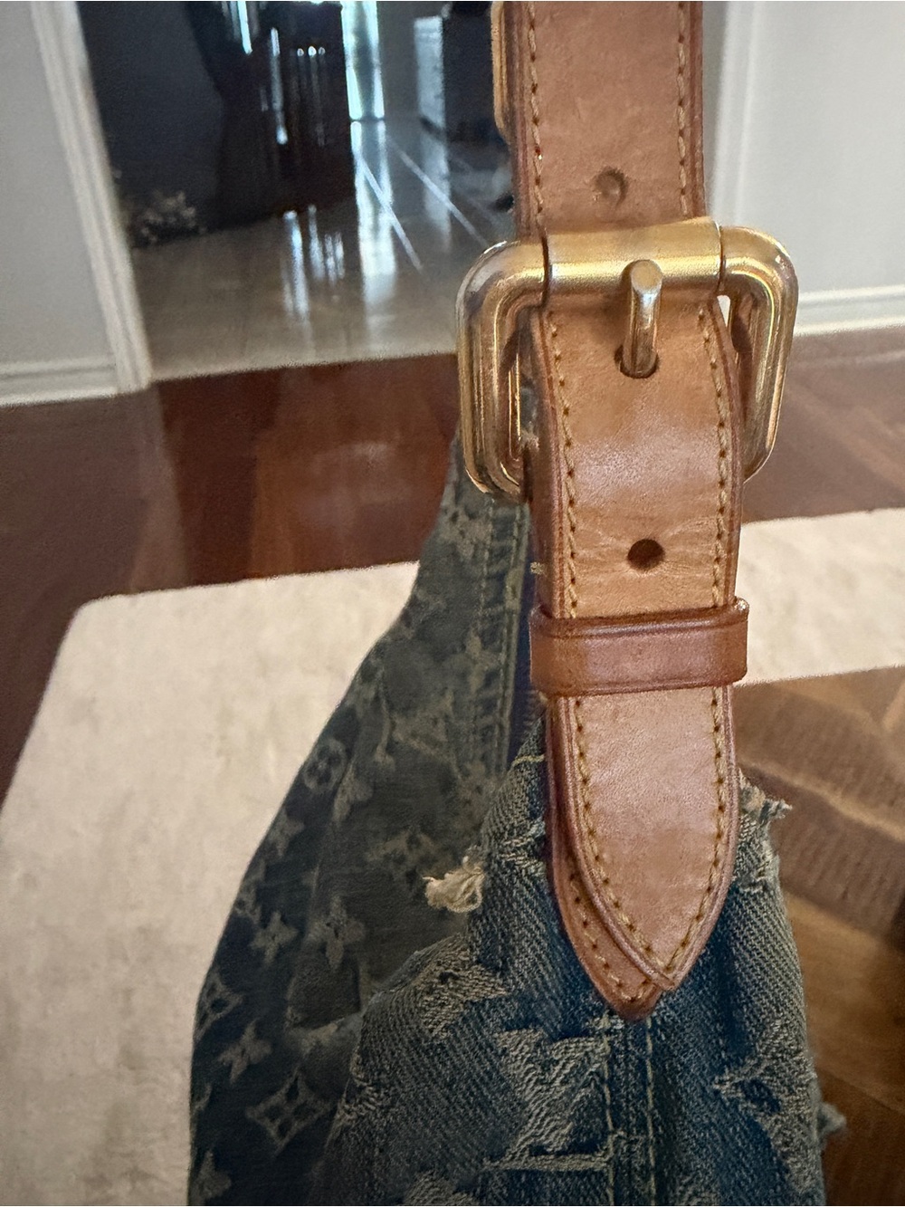 Vintage Louis Vuitton Denim Baggy GM Blue - Picture 13 of 16